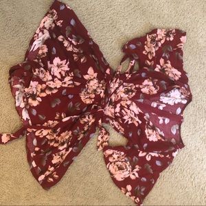 Garnet Floral Romper